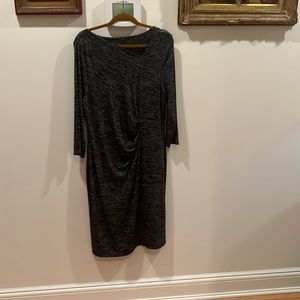 Talbot Brand new 3/4 length dress, XL, with tag, black-grey color,dressy eve.